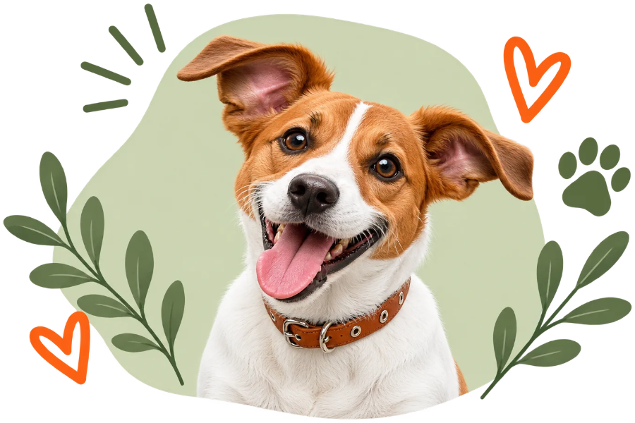 Perro Jack Russell sonriendo